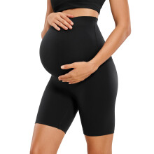 CRZ YOGA Womens Butterluxe Maternity Yoga Shorts 6"" - Over The Belly