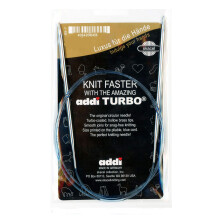addi Stricknadel Turbo Circular Skacel, blaue Kordel, 50 cm, Gre US 02 (3,0 mm)
