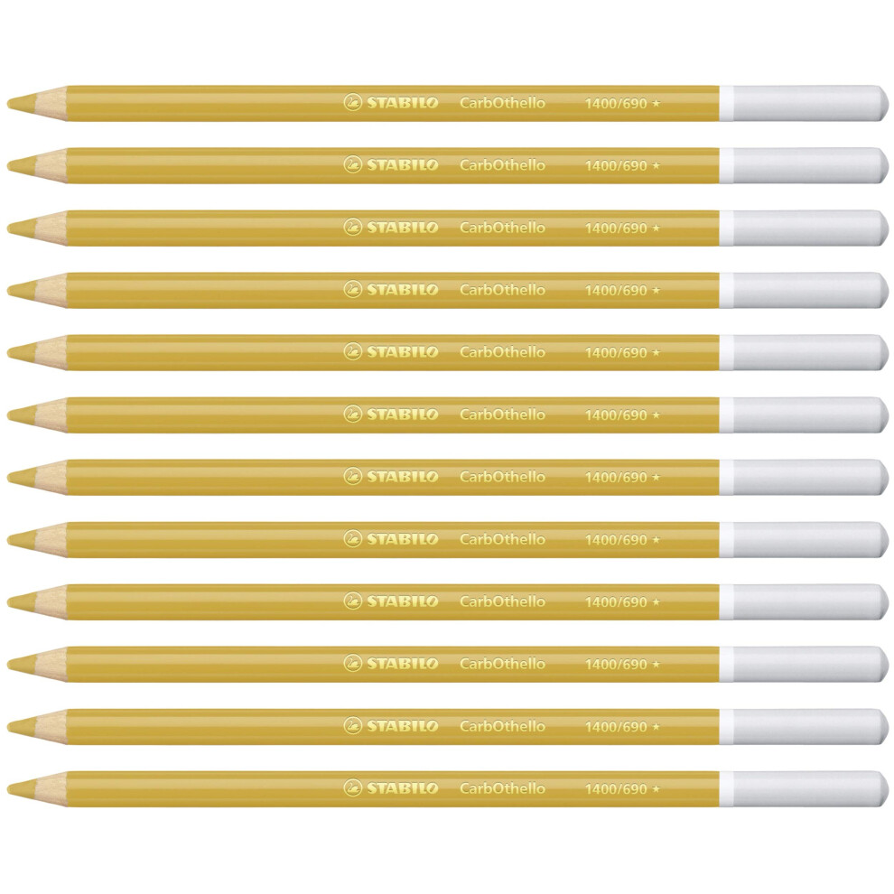 STABILO CarbOthello Pastelkrijtpotloden - Gouden Oker (Doos van 12)