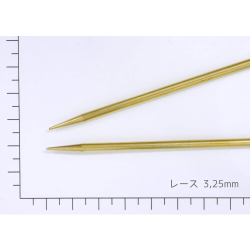 Addi Circular Lace Needle Brass Gold 40cm x 3,25mm 1