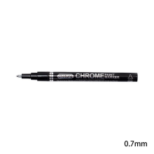 (0.7mm) 1pc Silver Mirror Chrome Marker, 0.7/1/3mm Tip Car