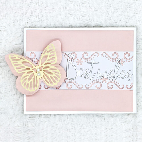 Bira Craft Συνεχής Χαρτί Πάτημα για Scrapbooking Κάρτες Τέχνη (Διακοσμητική Κύματα) 2