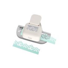 Bira Craft Deep Edger Border Craft Punch til Scrapbooking (prikker og blomstre)