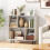 Costway Open Shelf Bookcase Cube Bookshelf 4 Compartments Display Rack White 7