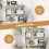 Costway Open Shelf Bookcase Cube Bookshelf 4 Compartments Display Rack White 4
