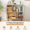 Costway Open Shelf Bookcase Cube Bookshelf 4 Compartments Display Rack White 3