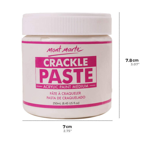 Mont Marte Crackle Paste Premium 250ml για Εφέ Κειμένου με Αδιαφανές Φινίρισμα 1