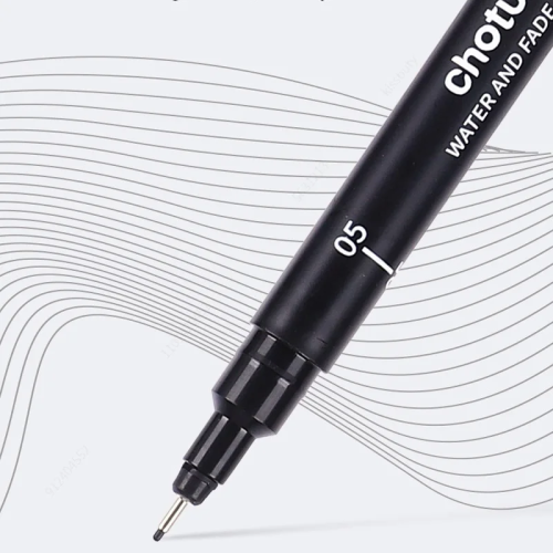 (6Pcs Set) Black Micro Pens,15 Sizes,Waterproof Archival Ink, 2