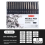 (15Pcs Set) Black Micro Pens,15 Sizes,Waterproof Archival Ink, 1