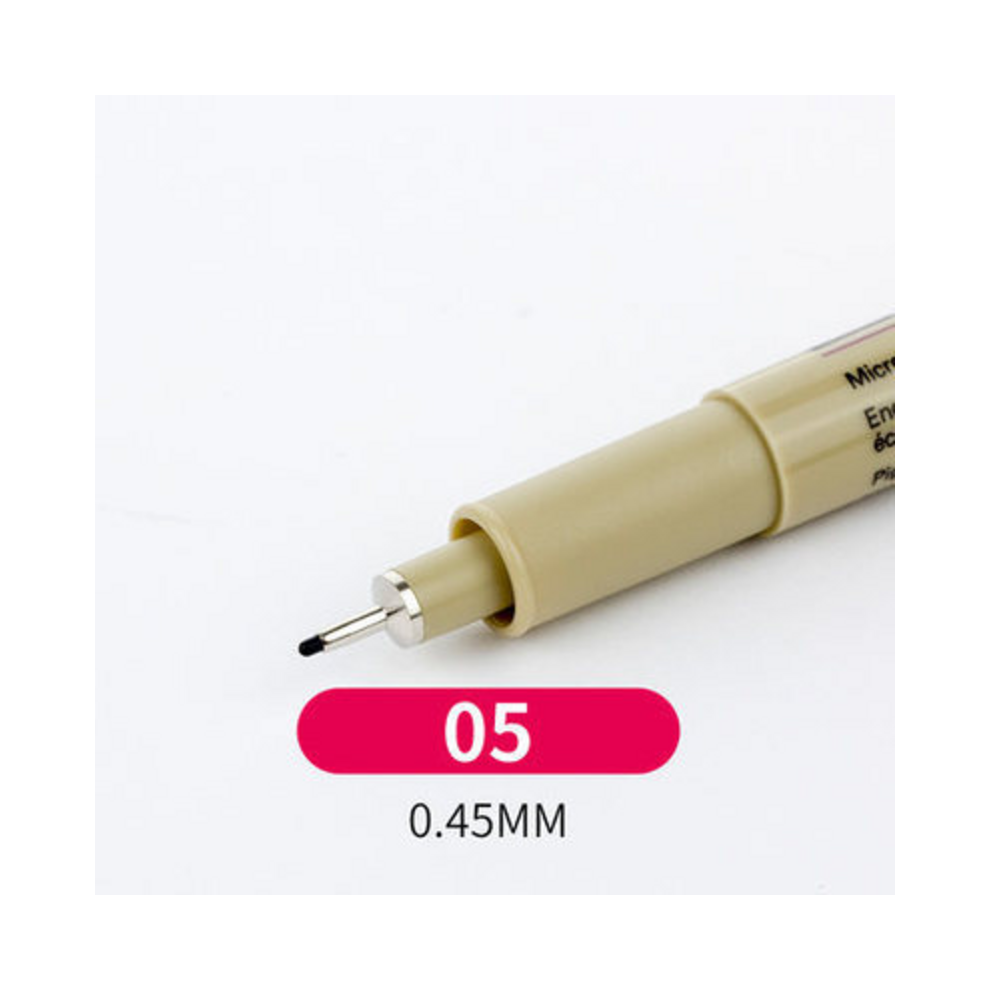 (05(0.45mm)) 1/3PC Pigment Liner Pigma Pen Fine Line Sketching-image-OPC-PGHGRFG-NEW