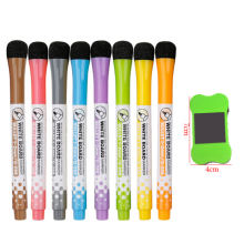 (8pc mixed pen) 8 Colors Whiteboard Pens, Fine Tip Magnetic Water-