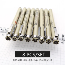 (8 pcs) 7/9/11Pcs Black Sakura Pigma Micron Pen Waterproof