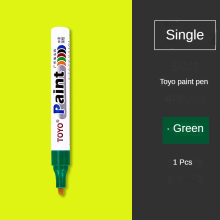 (green) 1Pcs Waterproof Cars Wheel Tire Oily Mark Pen Auto