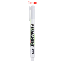 (1 x 1mm) 1/3/5 Pcs White Marker Pens 1.0mm 2.0mm Fast Dryin
