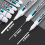 (1.0mm) White Marker Oily Fine Tip Courier Waterproof Non- 2