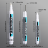 (1.0mm) White Marker Oily Fine Tip Courier Waterproof Non- 5