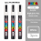 (PC-5M 3pcs White) Posca White Marker Brush, Permanent Waterproof Non 1
