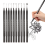 () 10Pcs/set Waterproof Ink Black Micron Neelde Drawi 1