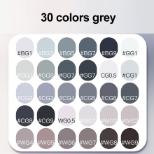 (30 color grey) TOUCHNEW 10/30Color Cool Gray Marker Warm Gray Mar
