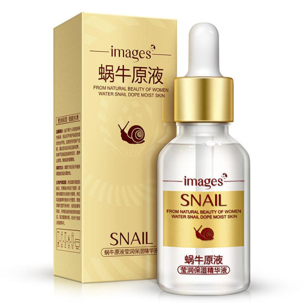 (as the picture, 15ml) Snail Serum Face Essence Anti Wrinkle Face Care Anti Aging Collagen Whitening