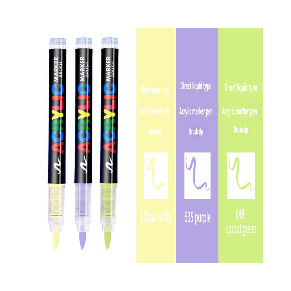 (3Pcs color set D) 3Pcs White Marker Paint Pens set Permanent Brush P-image-OPC-PGHGWD9-NEW