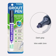 (Dark Gray) Ceramic Tile Pen Wall Grout Restorer Pen Repair Ma