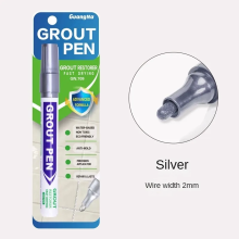 (Slivery) Ceramic Tile Pen Wall Grout Restorer Pen Repair Ma
