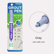 (Light Gray) Ceramic Tile Pen Wall Grout Restorer Pen Repair Ma