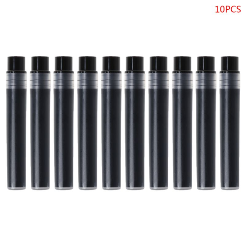 (Black) 10pcs Replacement Refills for Whiteboard Marker Pe