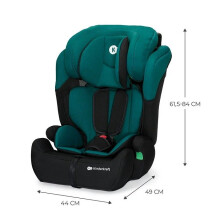 Seggiolino Auto Kinderkraft COMFORT UP I-SIZE, 76–150 cm, 15 Mesi a 12 Anni, Poggiatesta Regolabile, Installazione Facile, Verde