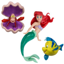 SwimWays Personajes de Sirenita Disney para Niños - Ariel, Flounder y Sebastian, Juguetes de Baño y Fiesta en la Piscina