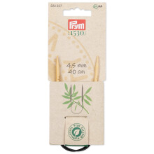 Prym 16"" Rundstricknadeln aus Bambus, 4,5 mm, Natur