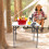 3FT SQUARE WHITE FOLDING TABLE FOR PICNIC/KITCHEN/CAMPING/DINNER/GARDEN/OUTDOOR 7
