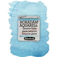 SCHMINCHE - Horadam Aquarell Super Granulation 14 962 044 Glacier Turquoise 1/2 pannor Mycket starka granulerande toner Finaste supergranulerande