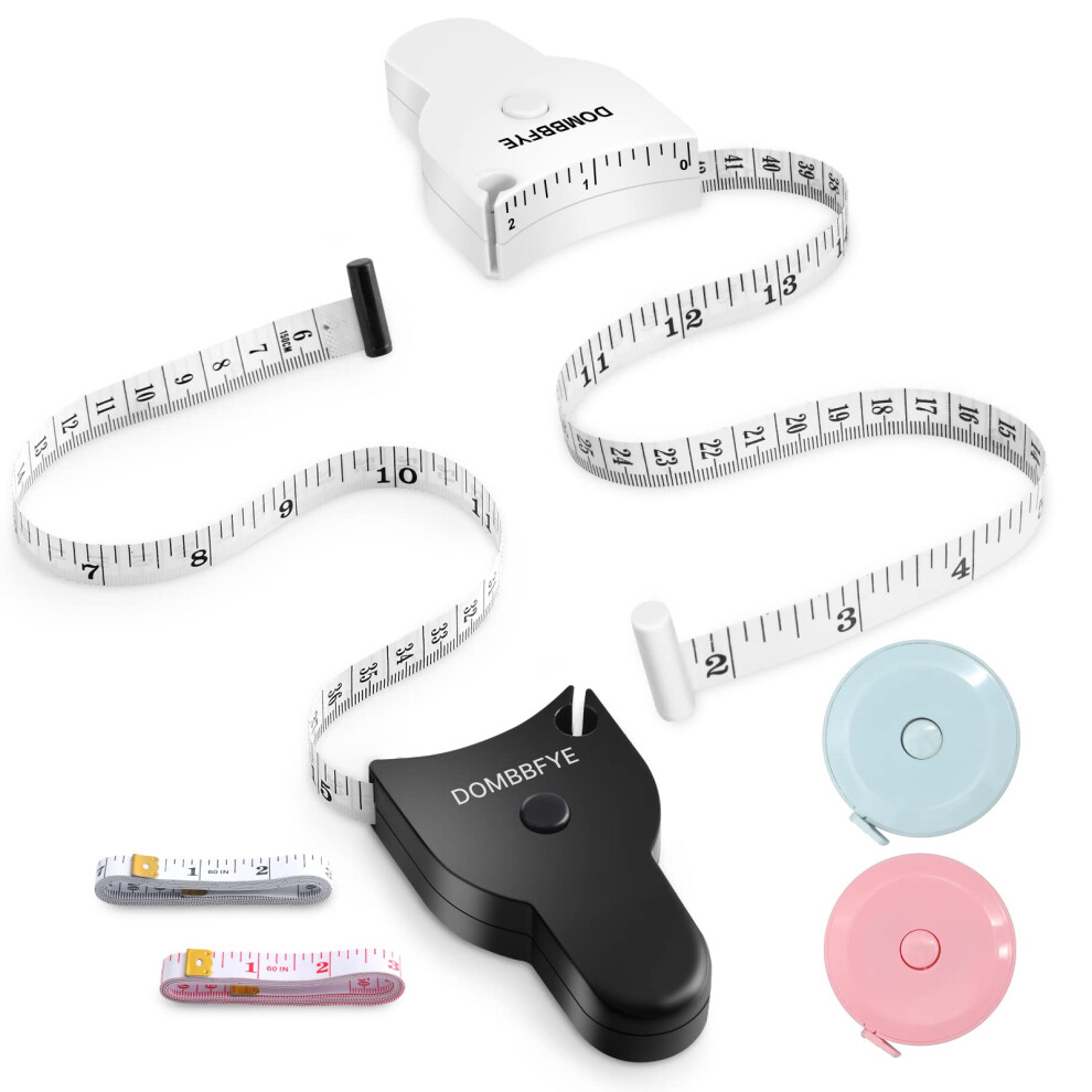 Dombbfye 6 Pieces Tape Measure Body Measuring Tape Weight Loss 150Cm/60Inch Me