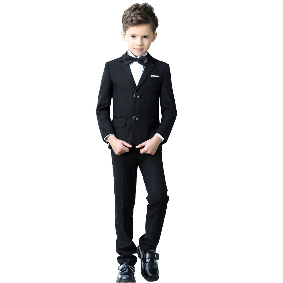YuanLu Boys Costumes formels colorés Ensemble de costume 5 pièces Slim Fit