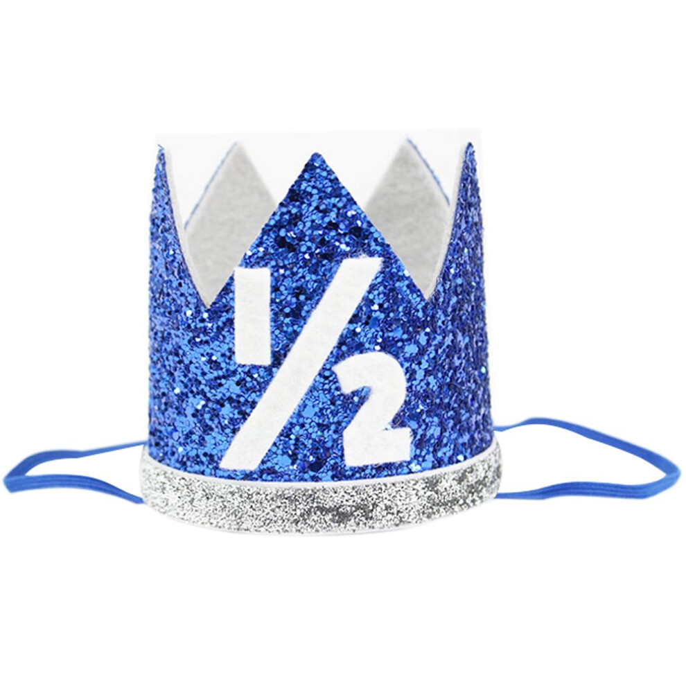 Couronne d'anniversaire pour bébé garçon Golden Swallow Half Baby Boy 1/2 Prince Party Hat Hairband Photo Prop1