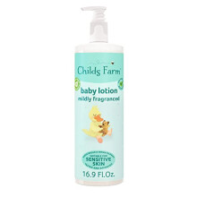 Childs Farm, Baby Lotion per pelli sensibili, crema idratante per pelli secche, 16,9 oz, leggermente profumata, vegana, cruelty-free