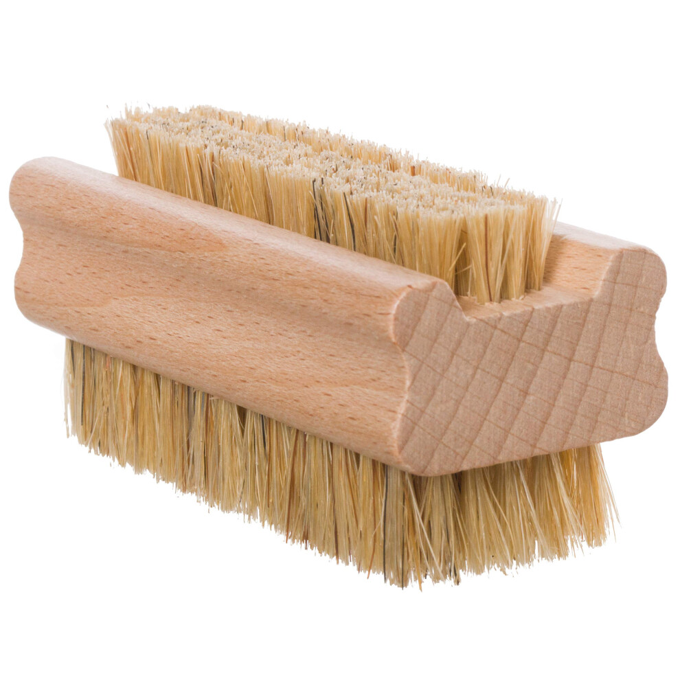 Redecker Natural Pig Bristle Nail Brush with Untreated Beechwood Handle  3-3/4-Inches-image-OPC-PFN2BB2-NEW