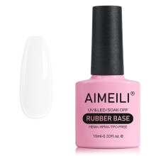 Aimeili gel neglelak gummi base hema fri sheer 4 i 1 negle styrke 10 ml