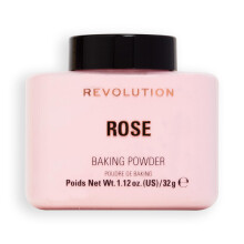 Revolution Beauty Loose Baking Powder Makeup Setting Powder Long Lasting Coverage Mattifies & Reduces Shine Rose 1.13 Oz