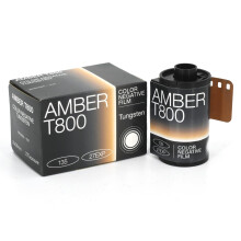 Amber 800 35mm Color Negative Cine Film 27 Exposures ISO800 135 Cinematic Motion Picture Style