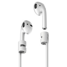 elago AirPods-Gurt [Wei]  [Kompatibel mit Apple AirPods 1 & 2][Kompakt][Leicht][Ideale Lnge]  fr Apple AirPods 1 & 2