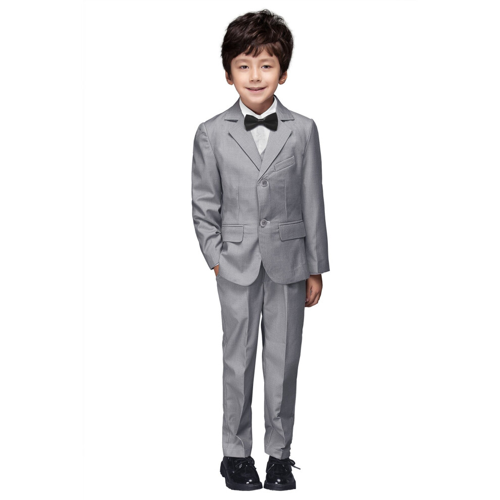 YuanLu Boys Costumes formels colorés Ensemble de costume 5 pièces Slim Fit