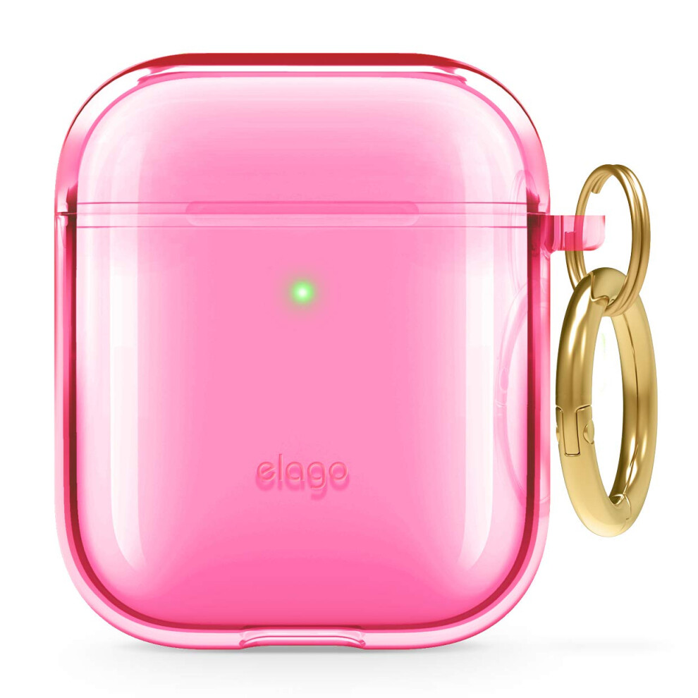 Elago Clear Airpods Case With Keychain Designed For Apple Airpods 1 & 8809667655965
