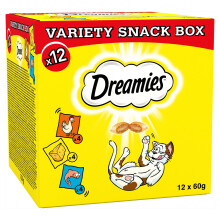 DREAMIES Variety Snack Box With Chicken, Cheese & Salmon 12x60g