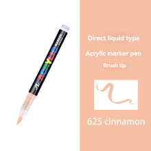 (cinnamon-1Pcs) 16 Colors Straight liquid Acrylic Paint Pen for Ro