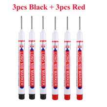 (3 black 3 red) 4/6/8Pcs/Set 20MM Red/Black/Blue Ink Long Head Mar