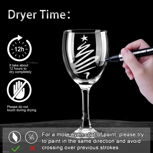 (5pcs gold) 1-5Pcs Chrome Paint Marker Reflective Liquid Mirro 2