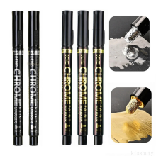 (2pcs silve 3pc gold) 1-5Pcs Chrome Paint Marker Reflective Liquid Mirro